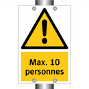 Max. 10 personnes