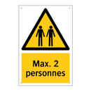 Max. 2 personnes