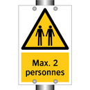 Max. 2 personnes