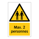 Max. 2 personnes