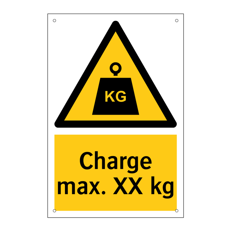 Charge max. XX kg