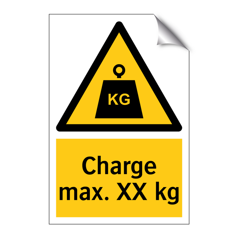 Charge max. XX kg