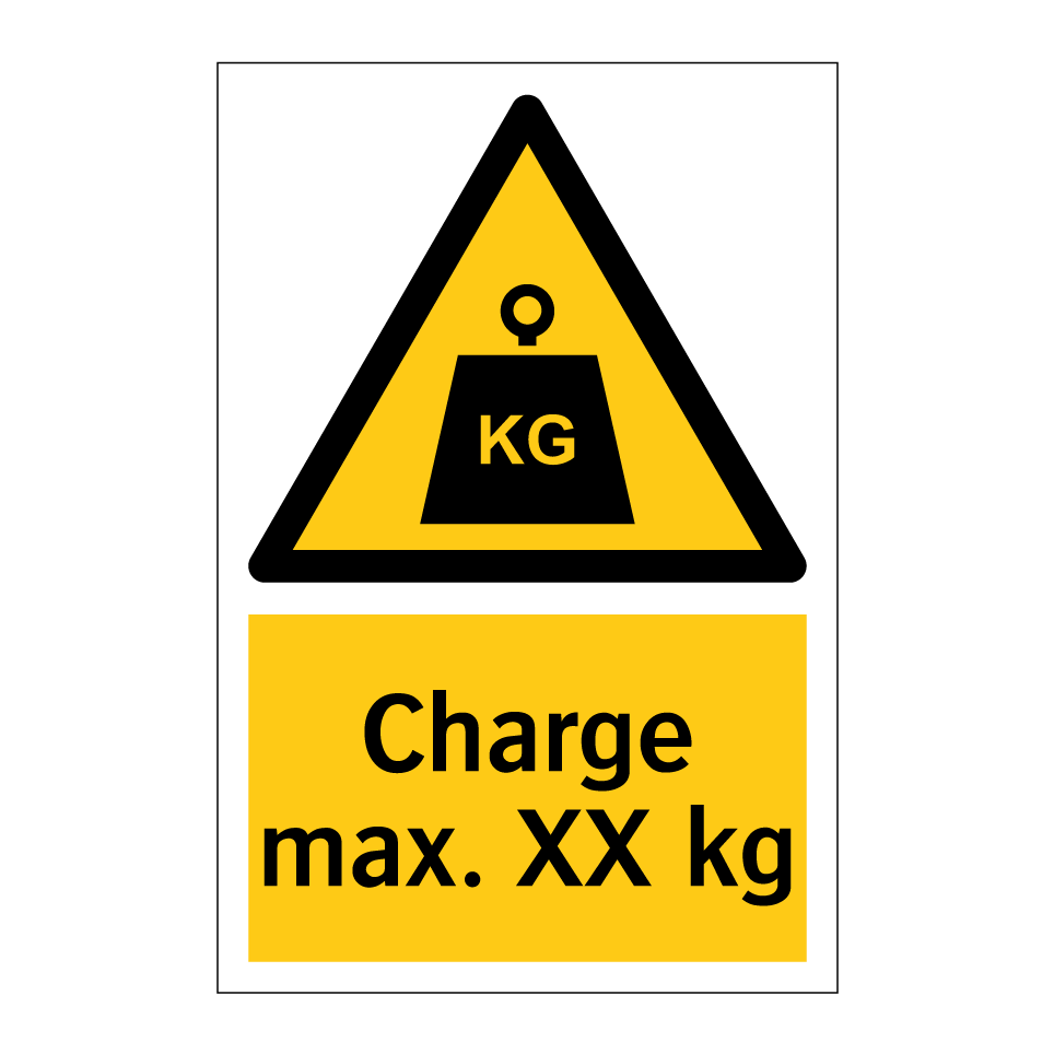 Charge max. XX kg