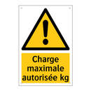Charge maximale autorisée kg