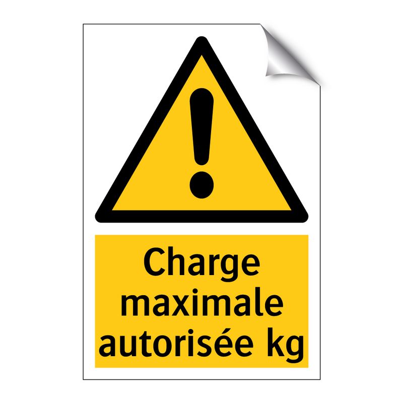 Charge maximale autorisée kg