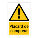 Placard de compteur