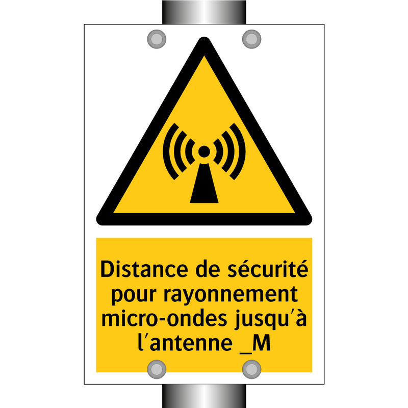 Distance de sécurité pour rayonnement micro-ondes jusqu'à l'antenne _M
