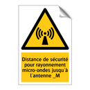Distance de sécurité pour rayonnement micro-ondes jusqu'à l'antenne _M
