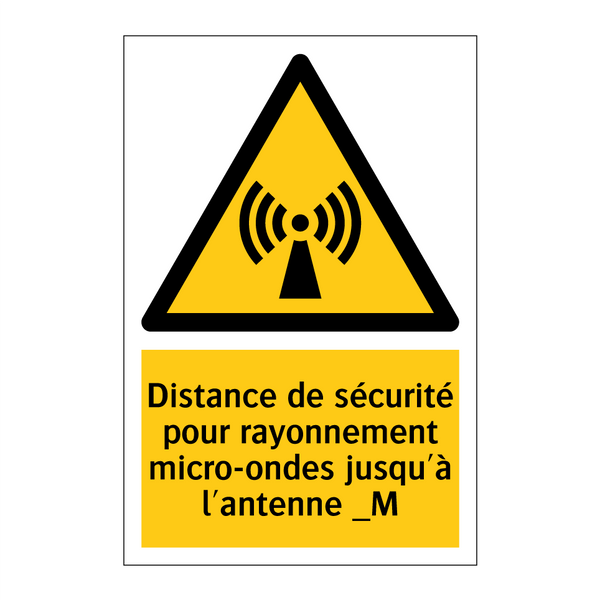 Distance de sécurité pour rayonnement micro-ondes jusqu'à l'antenne _M