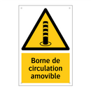 Borne de circulation amovible