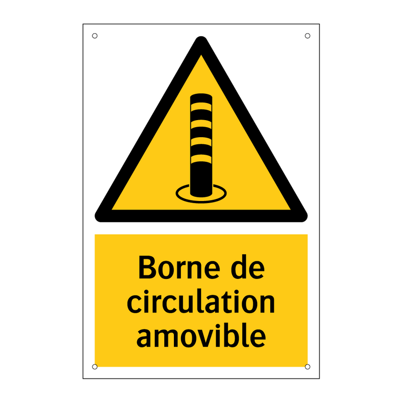 Borne de circulation amovible
