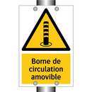 Borne de circulation amovible