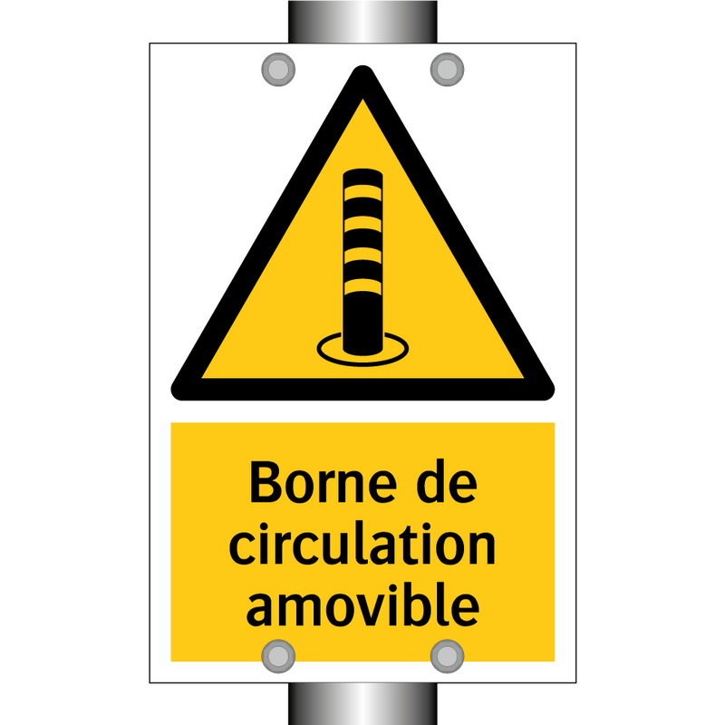 Borne de circulation amovible
