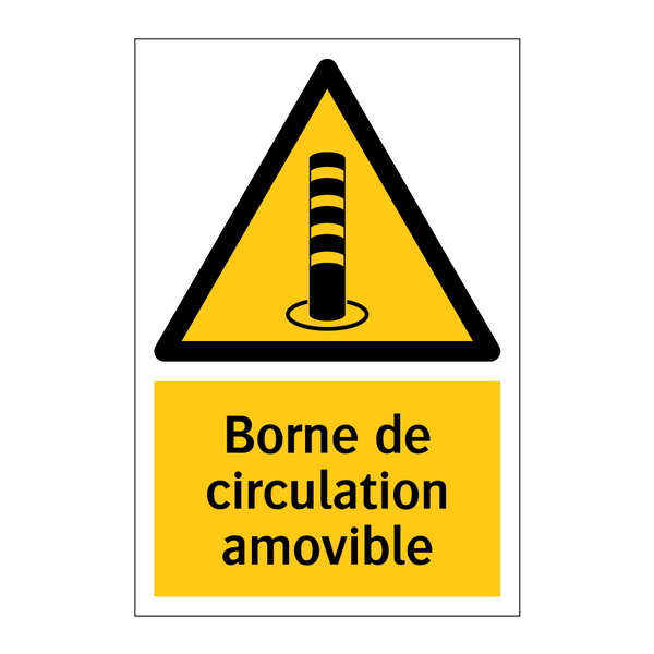 Borne de circulation amovible
