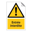 Entrée interdite