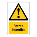 Entrée interdite