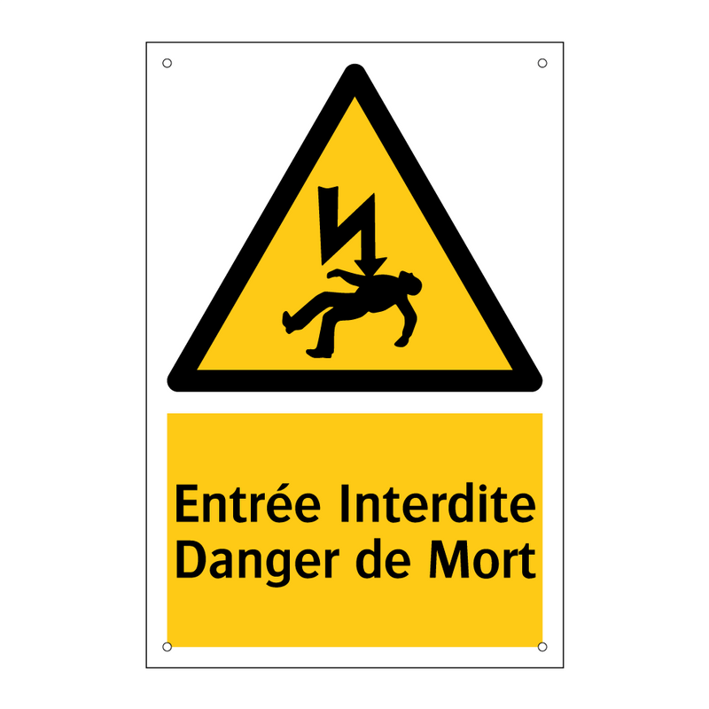 Entrée Interdite Danger de Mort