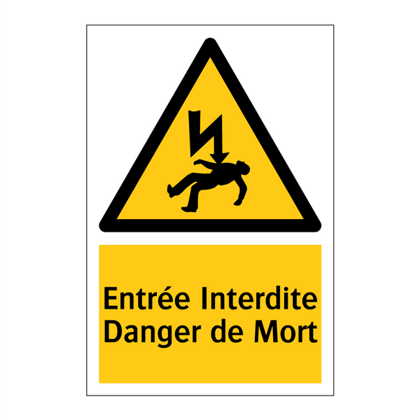 Entrée Interdite Danger de Mort