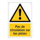 Pas de circulation sur les pistes
