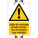 Salle de stockage d'huile Fumer, feu et flamme nue interdits