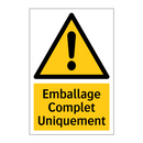 Emballage Complet Uniquement