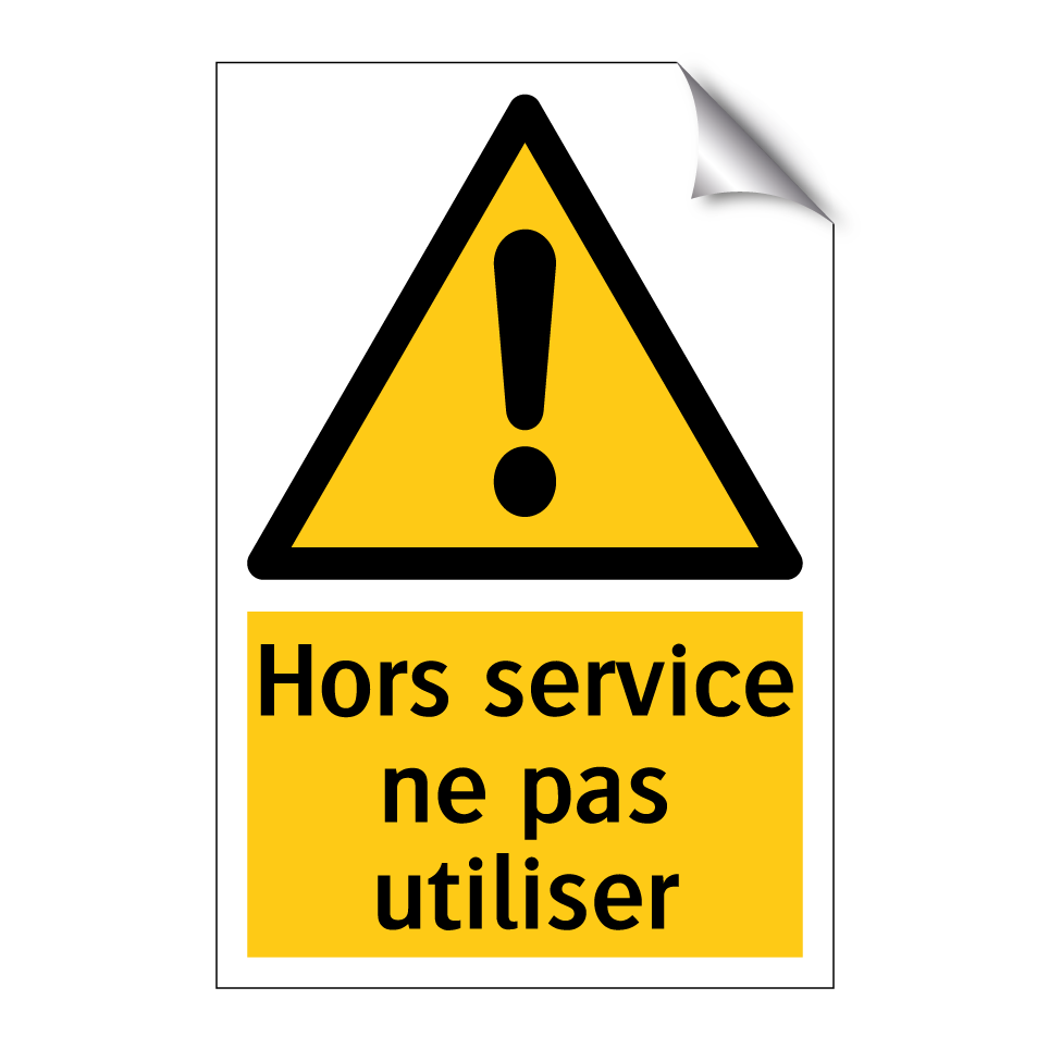 Hors service ne pas utiliser