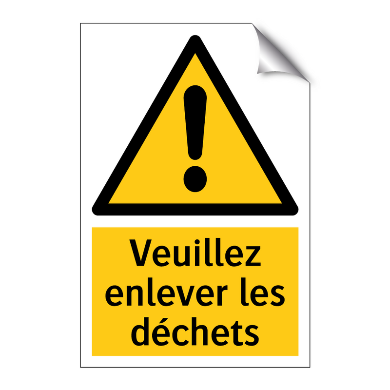 Veuillez enlever les déchets
