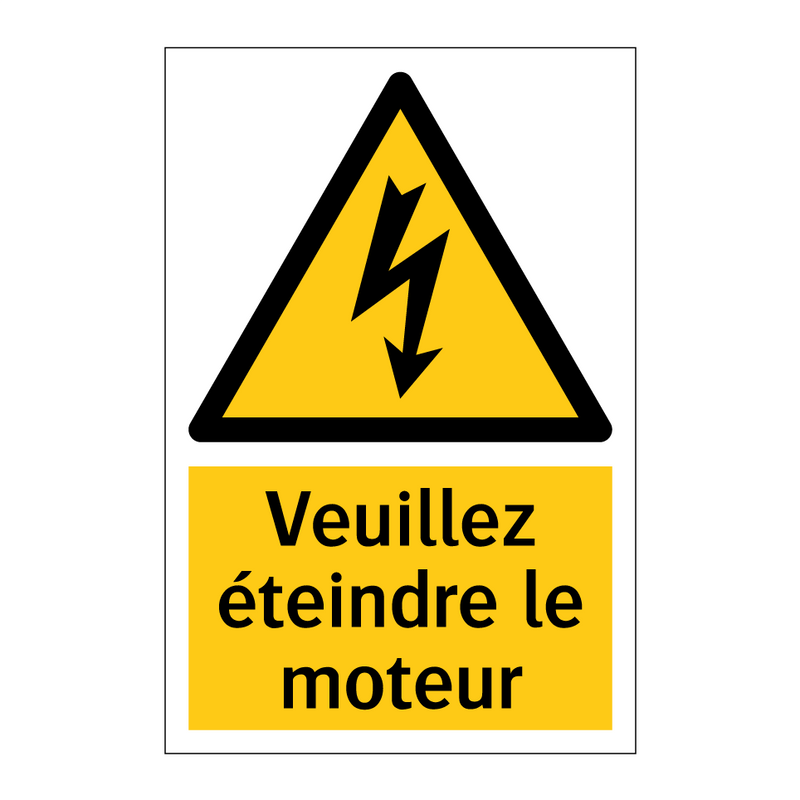 Veuillez éteindre le moteur