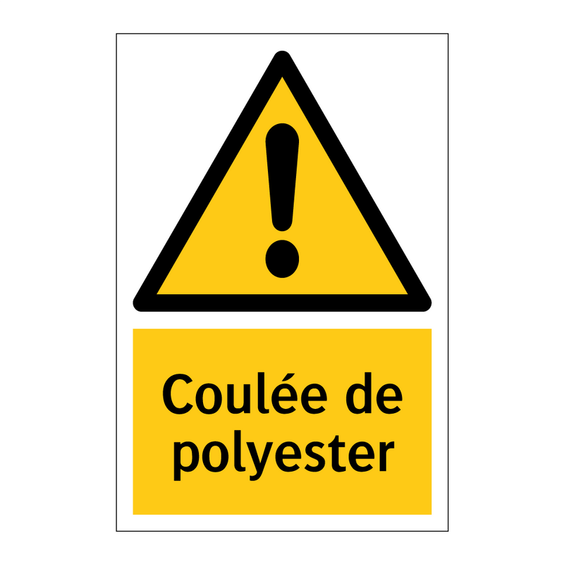 Coulée de polyester