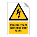 Raccordement électrique pour grues