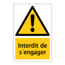 Interdit de s'engager