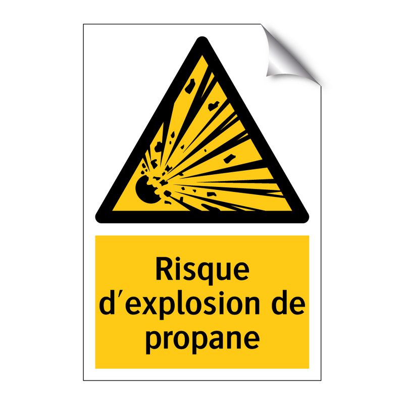 Risque d'explosion de propane
