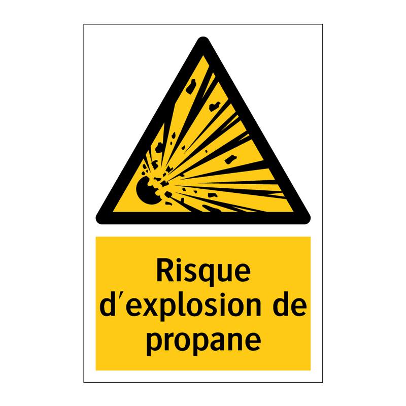 Risque d'explosion de propane