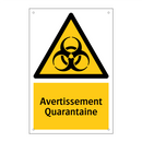Avertissement Quarantaine