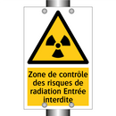 Zone de contrôle des risques de radiation Entrée interdite