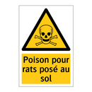 Poison pour rats posé au sol