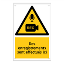 Des enregistrements sont effectués ici