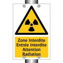 Zone Interdite Entrée Interdite Attention Radiation