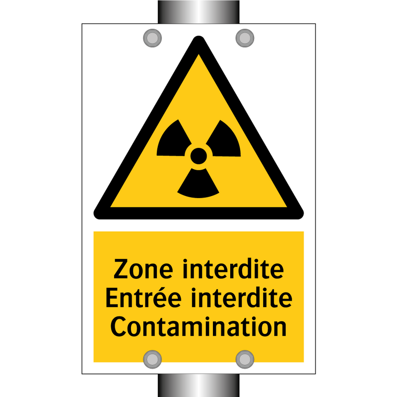 Zone interdite Entrée interdite Contamination