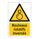 Rouleaux rotatifs inversés