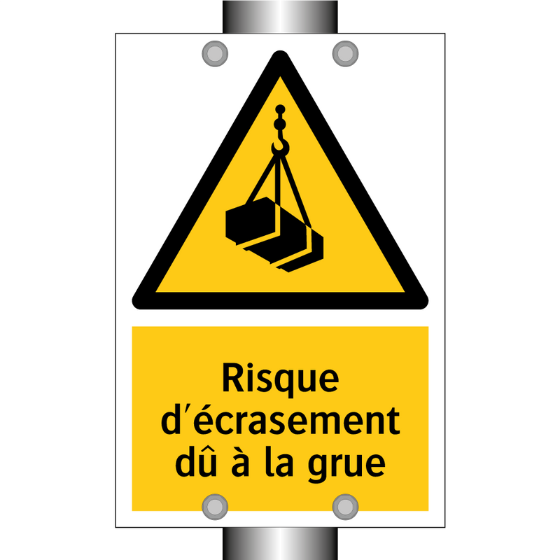 Risque d'écrasement dû à la grue