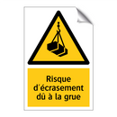 Risque d'écrasement dû à la grue