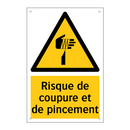 Risque de coupure et de pincement