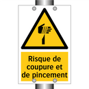 Risque de coupure et de pincement