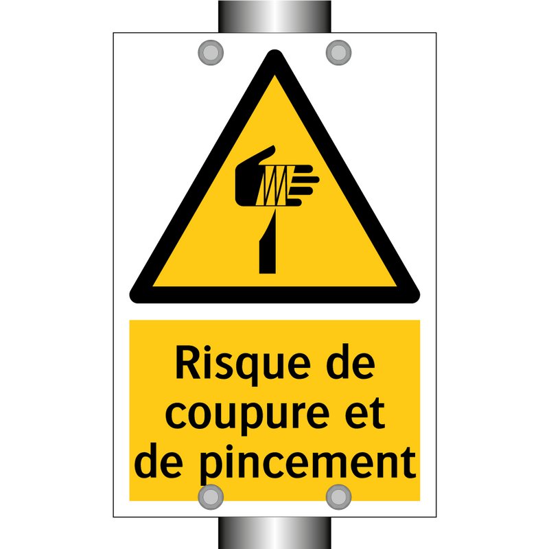 Risque de coupure et de pincement