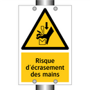 Risque d'écrasement des mains