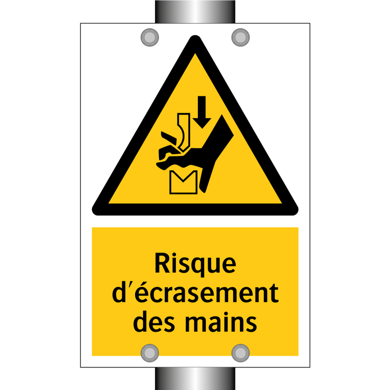 Risque d'écrasement des mains