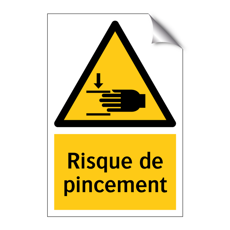 Risque de pincement