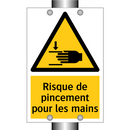 Risque de pincement pour les mains