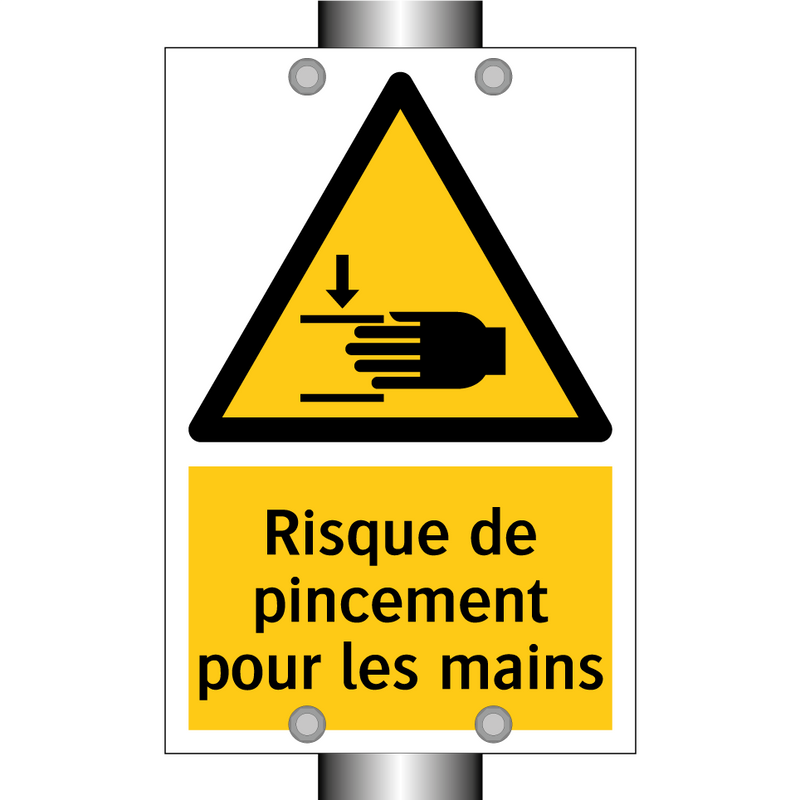 Risque de pincement pour les mains